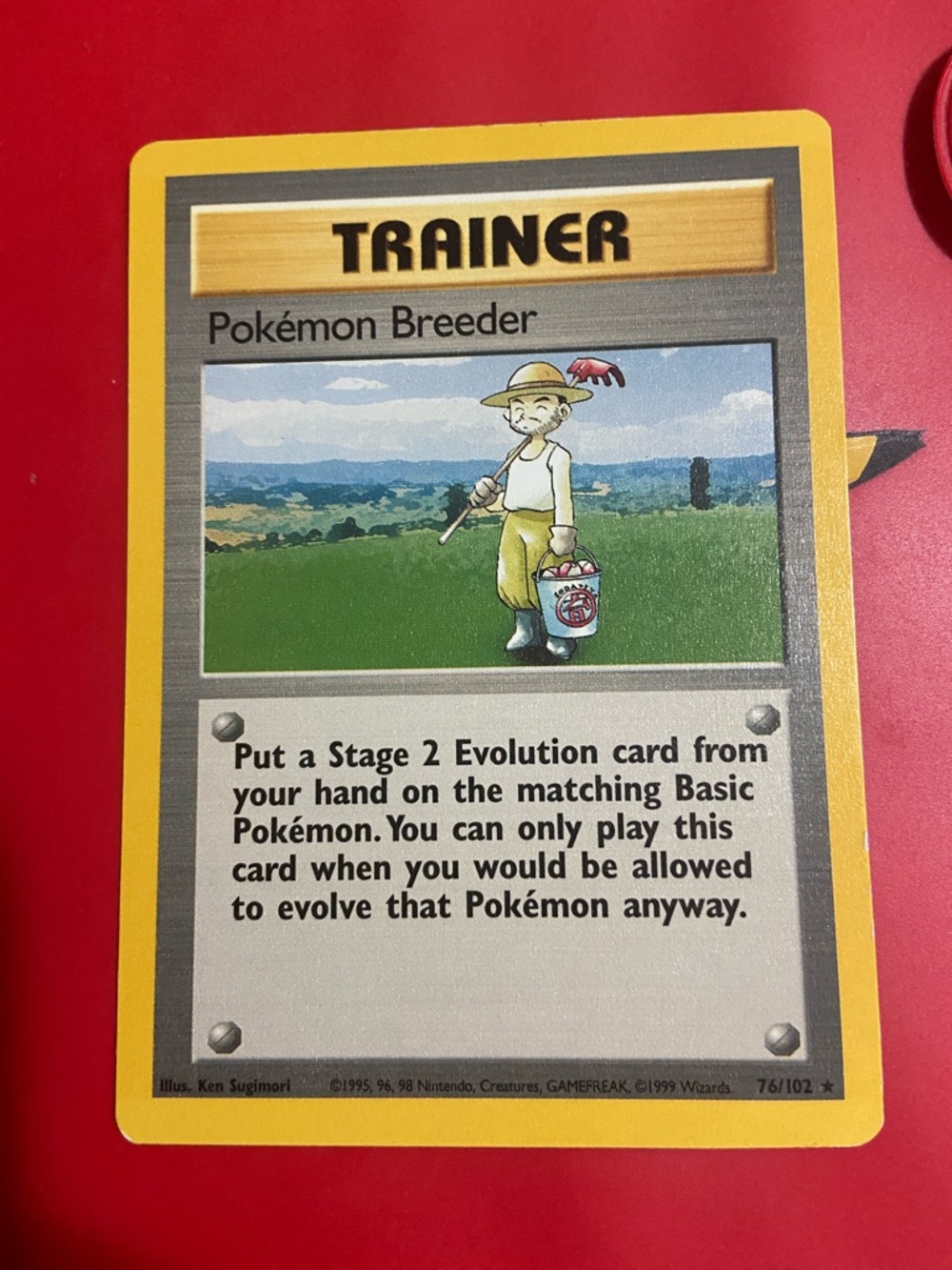 Pokemon Breeder - 76/102 - Rare - Unlimited Edition Base Set